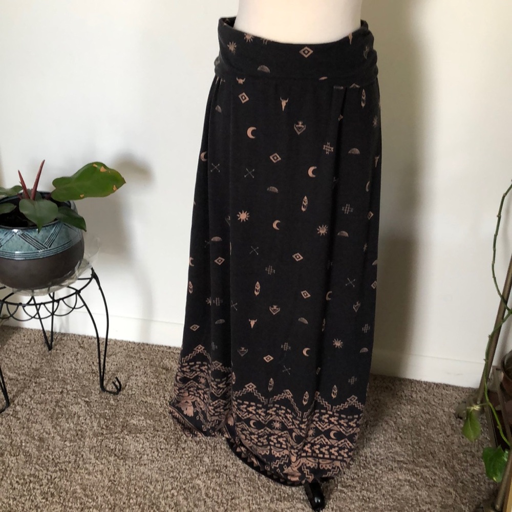 Mossimo | Western Patterned Maxi Skirt